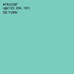 #7ACCBF - De York Color Image